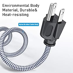 Power Cord, Goalfish 3 Prong AC Power Cable
