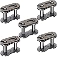 5 Pack #60 Roller Chain Connecting Links, Master Connector Link for Agricultural Machine, Tractors