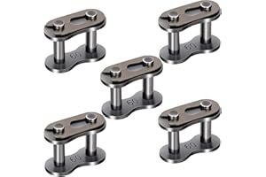 OIIKI 5 Pack #60 Roller Chain Connecting Links, Master Connector Link for Agricultural Machine, Tractors