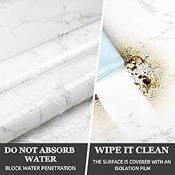 practicalWs Peel and Stick Marble Wallpaper