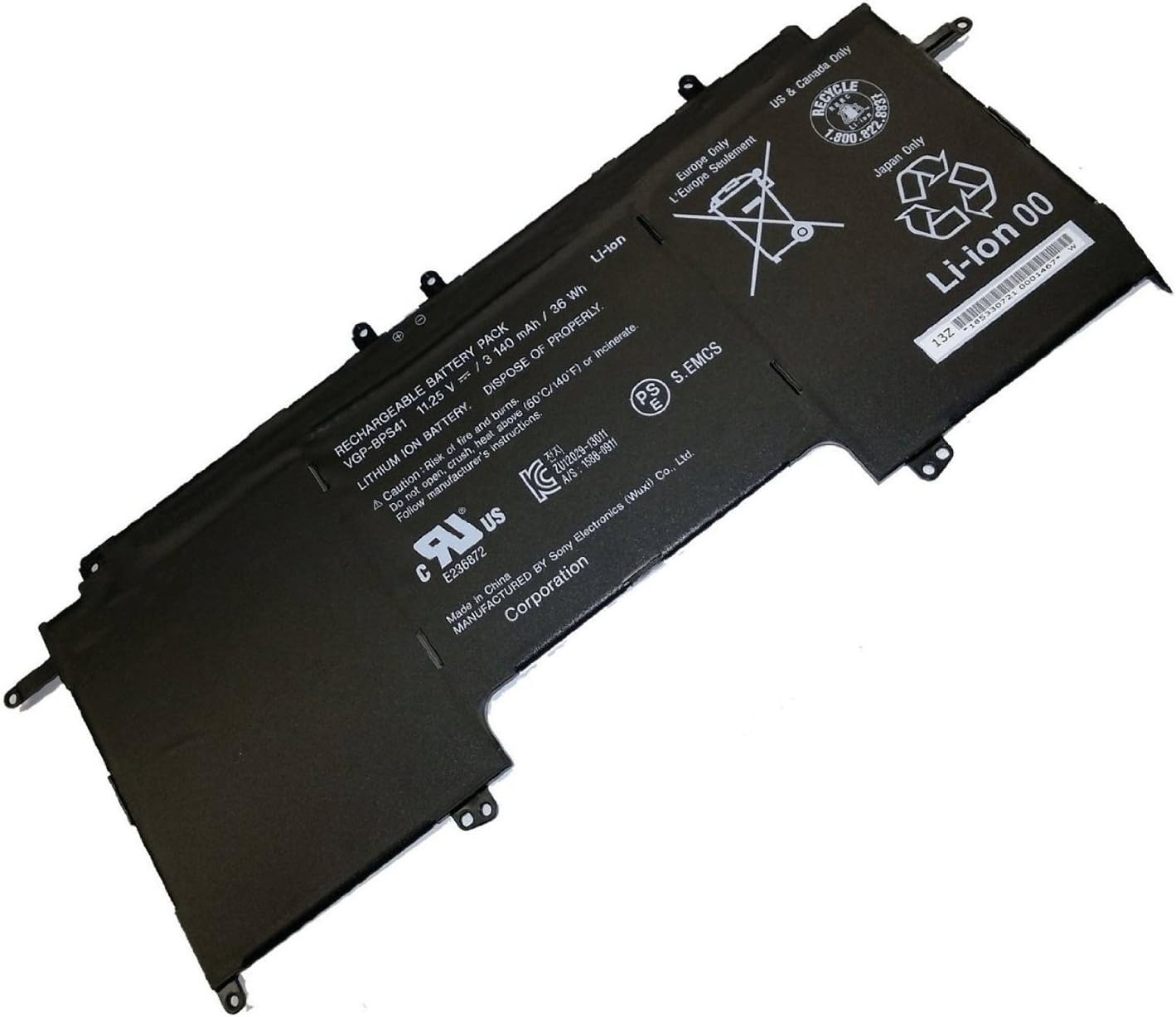 36wh Vgp Bps41 Battery For Sony Vaio Flip 13 Svf13n Svf13n13cxb Laptop Amazon Co Uk Computers Accessories
