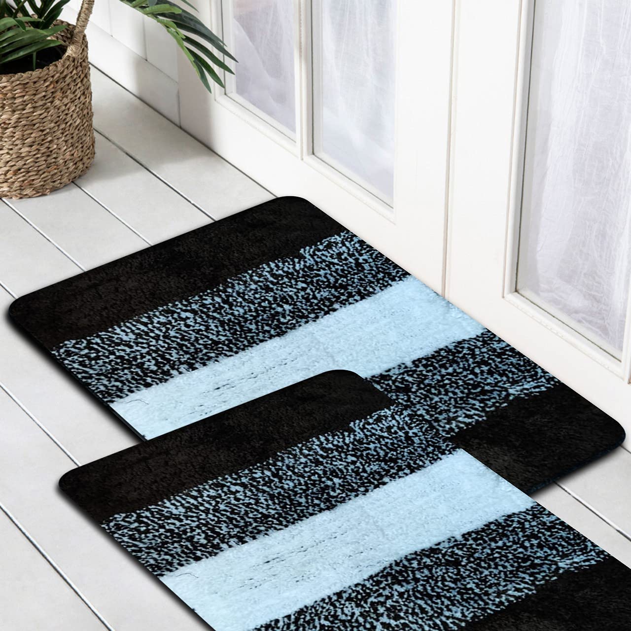 Buy BM Decors Modern Microfiber Water Absorbing Door Mat for Home