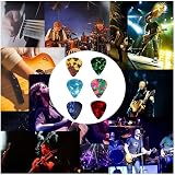 kuou Guitar Picks 20 Pcs Celluloid Plectrums 0.46-1.2mm Assorted Case view 7