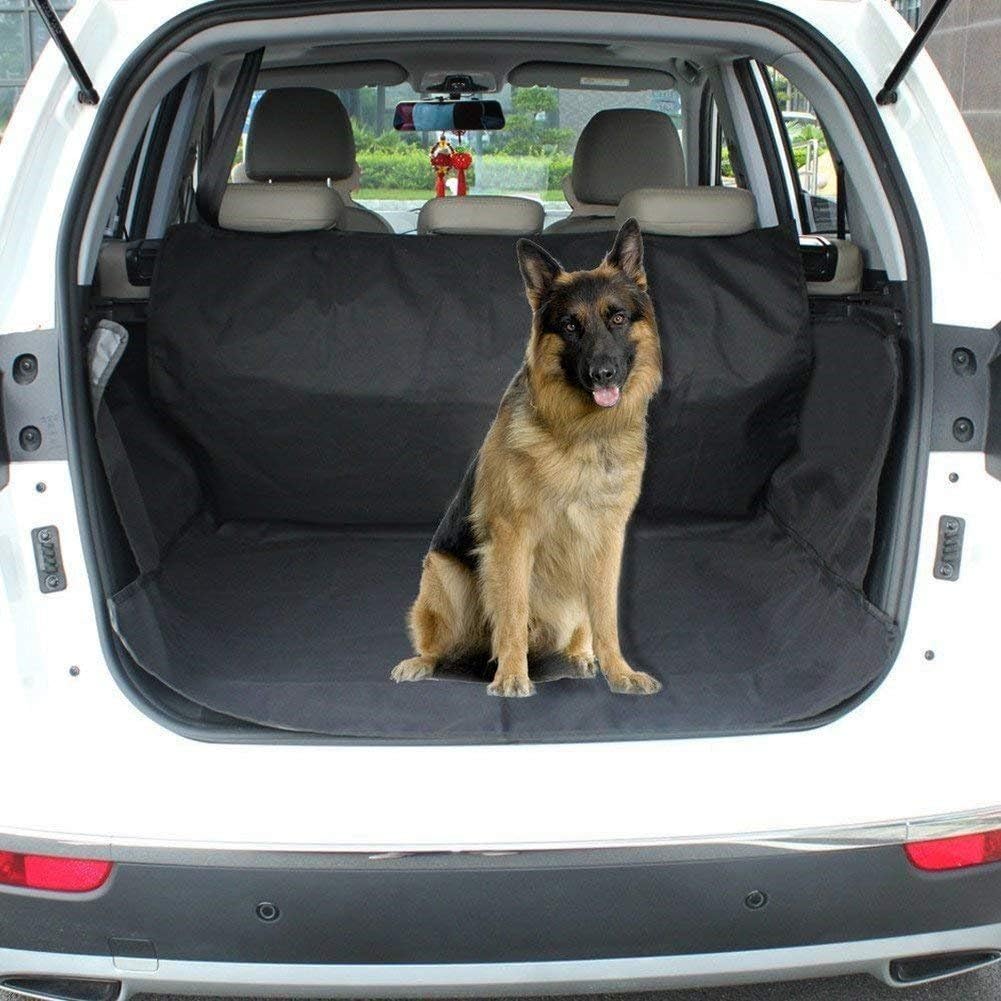 Car Boot Liner Protector, Pets Car Boot Liner with Side Protection, Heavy Duty Universal Waterproof Boot Liner Trunk Cover Protects for Dogs Pets, Nonslip Durable SUV Trunk Cargo Liner Dog Car Seat Cover, Black 155*105*35cm