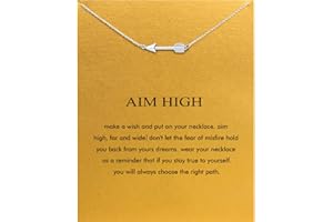Baydurcan Friendship Anchor Compass Necklace Good Luck Elephant Pendant Chain Necklace with Message Card Gift Card