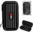 CyeeLife Dart Case,Darts Carrying Case for Steel Tip or Soft Tip Darts, Holds 3 Darts and Extra Accessories,Built-In Storage Tubes and Pockets for Flights, Tips, Shafts ect.
