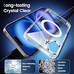 Temdan for iPhone 16 Case Clear, [Compatible with