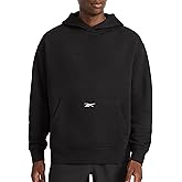 Reebok mens Transition Hoodie, Oversized Fit, Midweight Cotton-poly Fleece Fabric
