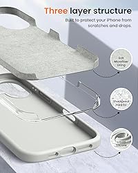 OuXul Designed for iPhone 16 Case,Shockproof Liquid