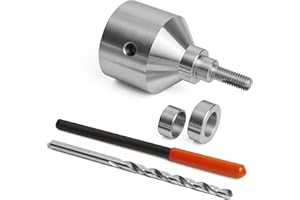 BMWOOD Bottle Stopper Chuck for use with 3/8" x 16tpi Bottle Stoppers with 1"x8TPI thread for lathe