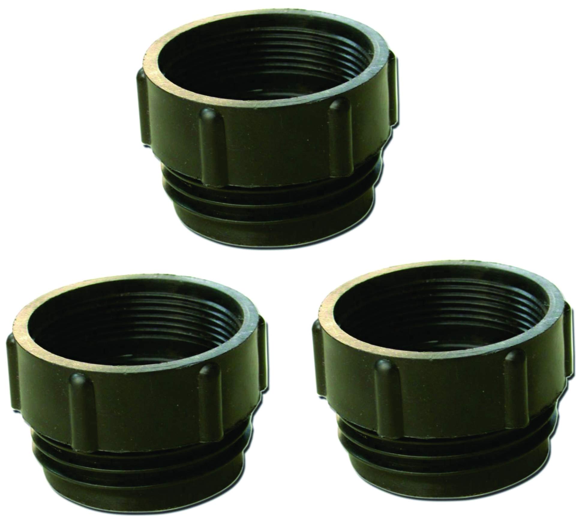 Set of 3 -Dafna 2" Female NPT x 2" Male Buttress Polypropylene Bung Adapters