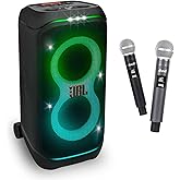 JBL PartyBox Stage 320 Party Speaker &amp; divvi Mic w/case Bundle