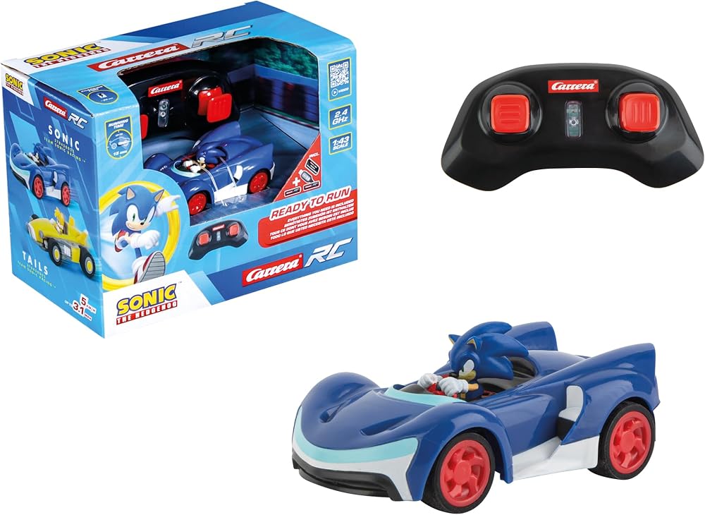 Carrera RC Team Sonic Racing Mini RC 1:43 2.4GHz Ready-To-Run 7.5cm