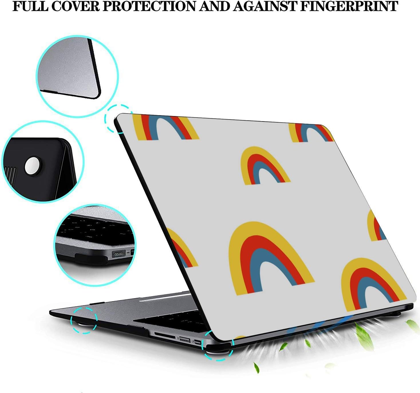 MacBook Air Case 13 Colorful Brignt Beautiful Rainbow Plastic Hard