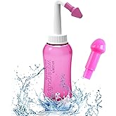ILSSLI Neti Pot Sinus Rinsing Nasal Wash Cleaner Neti-Pot Sinus Rinse Bottle 300 ML Pressure Irrigation Nose Wash Bottle for 