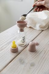 BIBS Baby Glass Bottle Anti Colic 225 ml with Round Natural Rubber Teat view 4