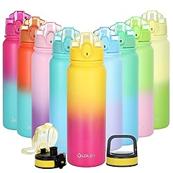 OLDLEY Insulated Water Bottle with Straw 20oz