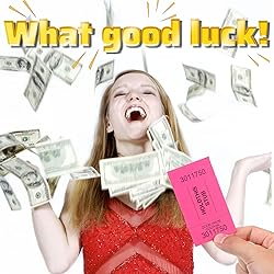 Kosiz 1000 Sheets 25 Bid Raffle Ticket Numbers