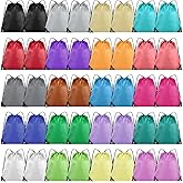 Grneric 40 Pieces Drawstring Backpack Bulk Cinch Sackpack Ployster Drawstring Bags for Gym Party Trip(20 Colors)
