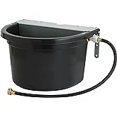 Little Giant&reg; Automatic Animal Waterer | DuraMate Float Controlled Automatic Waterer for Livestock | Heavy Duty and Durable | Made in USA | 4 Gallon (Black, 4 Gallon)