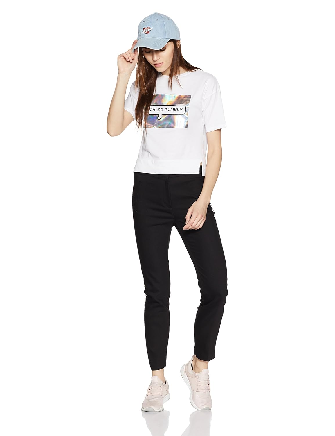 symbol amazon brand women's boxy t-shirt with 3d print