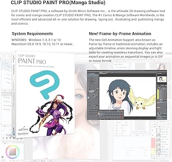 Clip Studio Paint Pro Professional Painter Manga Studio Amazon Ca Cell Phones Accessories