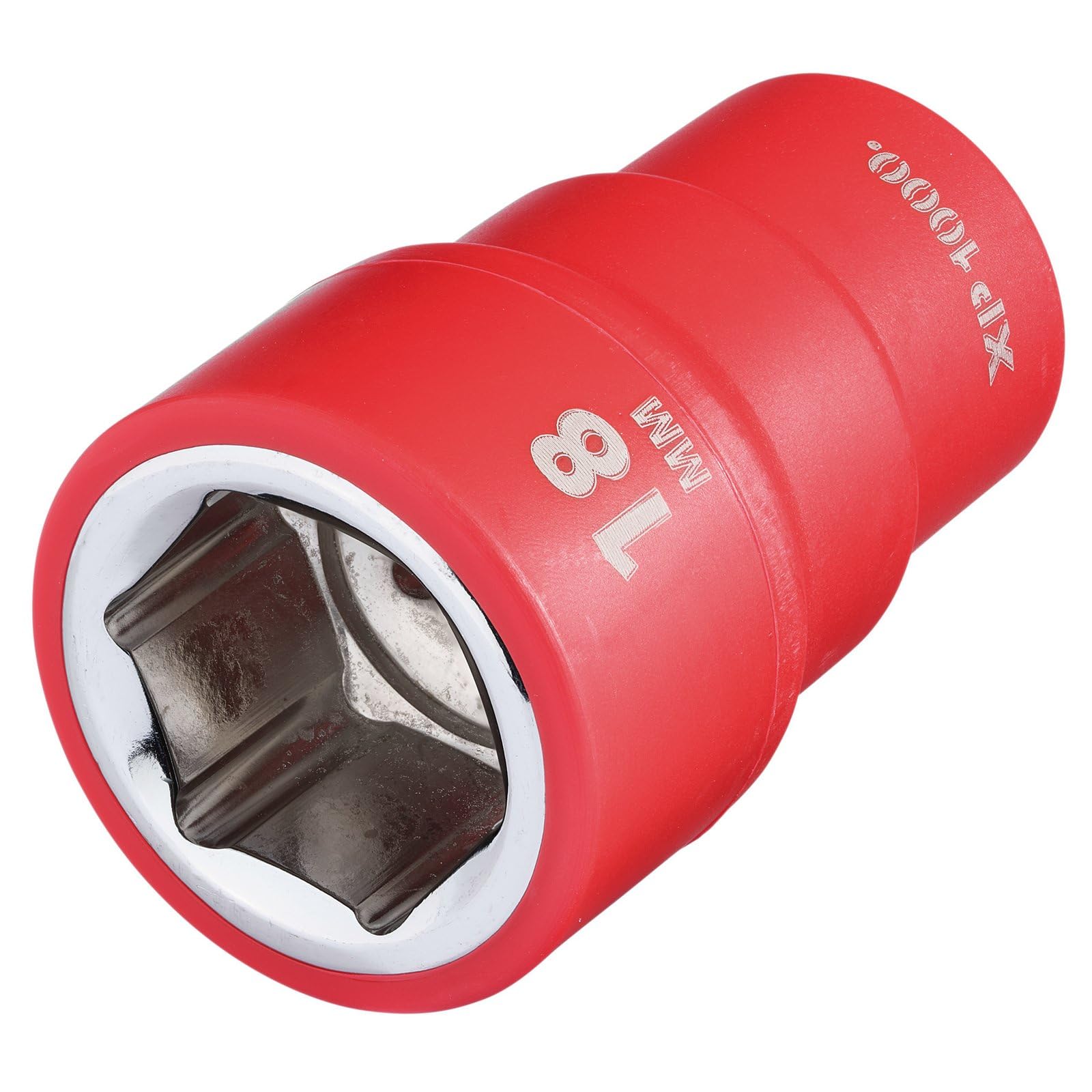 Draper XP1000 17654 VDE Socket, 3/8" Sq. Dr., 18mm