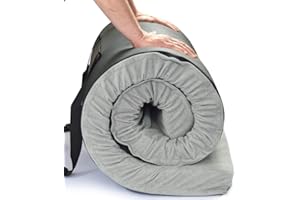 BETTER HABITAT SleepReady Portable Floor Mattress & Guest Bed | 3" CertiPUR-US Memory Foam | Roll out in seconds | Twin, Single, Kid | Guest, Car, Camping, Dorm, Travel Essentials | Waterproof | 1 yr warr