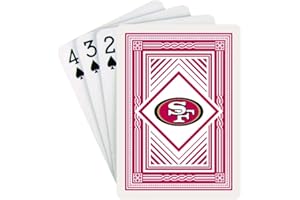 PRO SPECIALTIES GROUP NFL San Francisco 49ers Unisex SAN FRANCISCO 49ERS PLAYING CARDS CLASSICsan francisco 49ers playing cards classic, White, Small