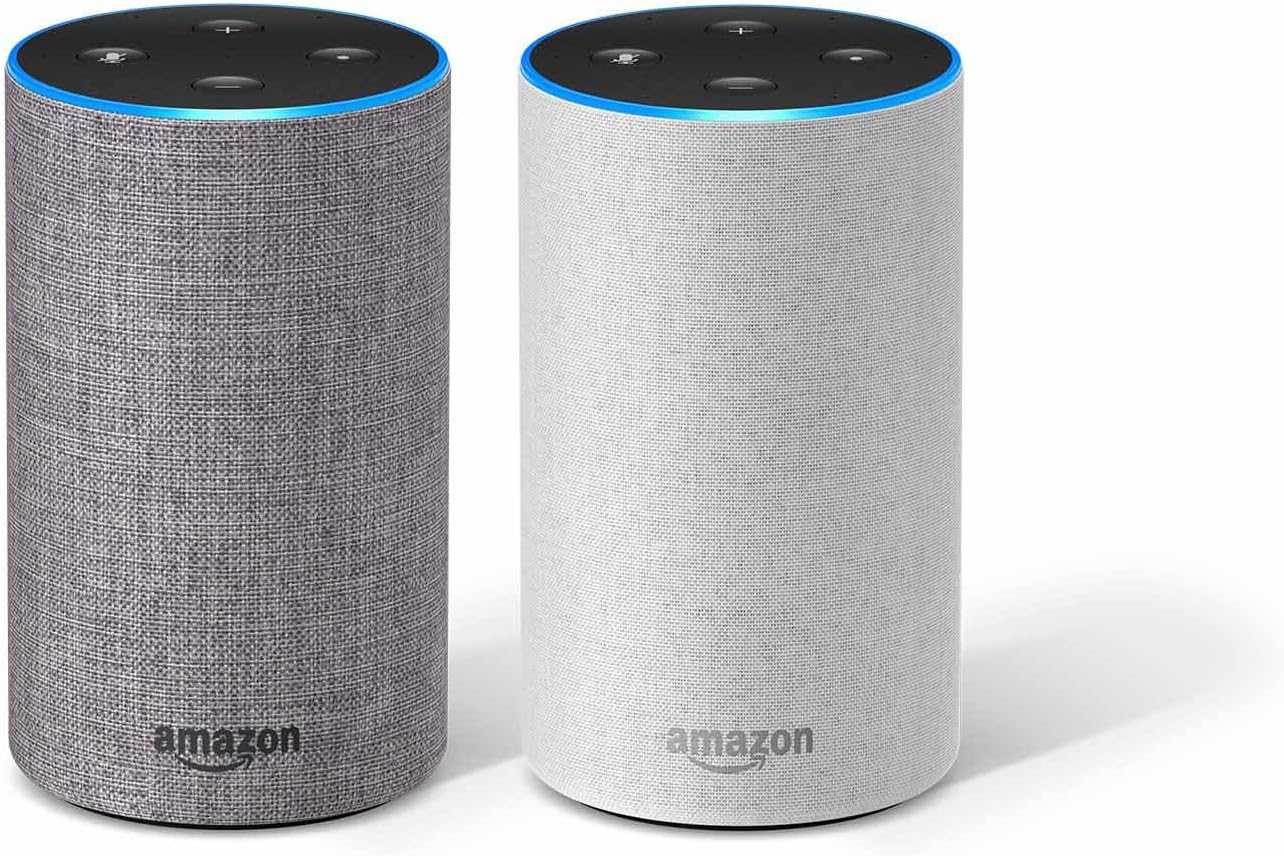 Echo (2nd Generation) 2Pack (Heather Gray Fabric and Sandstone Fabric