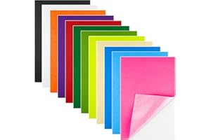 Morcheiong 12 Pcs Self Adhesive Felt Sheet Soft Felt Sheets with Adhesive Backing for Art Project and Sewing DIY Craft(11.8"x7.9"/30x20cm)- 12 Colors