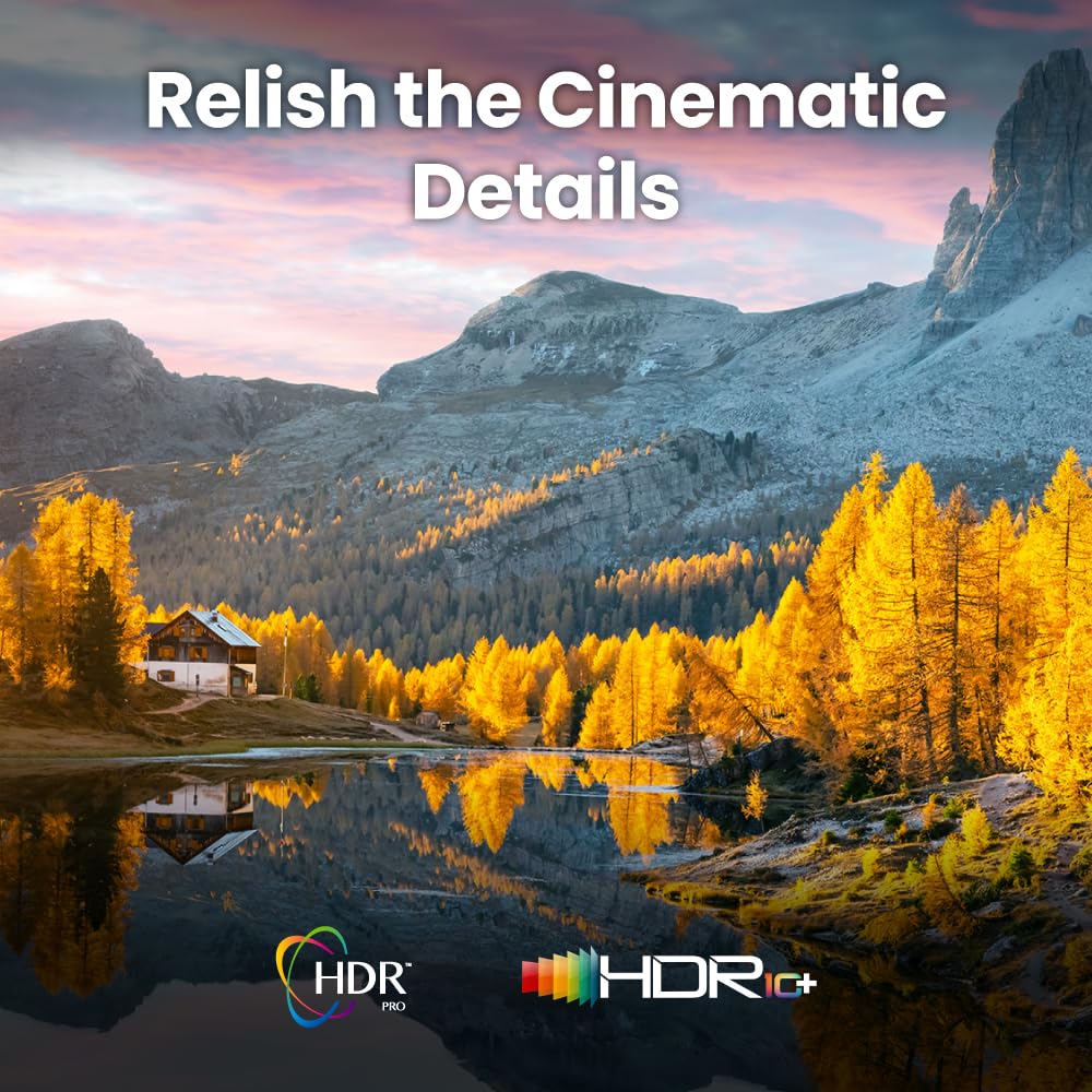 BenQ HT4550i | 4K HDR LED Smart Home Theater Projector | 3200 Lumens | Android TV with Netflix, Dolby Digital Plus, built-in Chromecast and Ultra 4K | Supports HDR10+ | HDR10 | HLG | Built-in Speaker