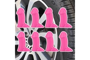 LYMOCSU Penis Valve Stem Covers,Pencil Valve Stem Covers,Funny Valve Stem Caps,Dust Proof,Waterproof,Anti-Rust,Suitable for Cars,Trucks,Bike,Motor,Prank Gifts for Friends&Coworkers(8PCSPink)