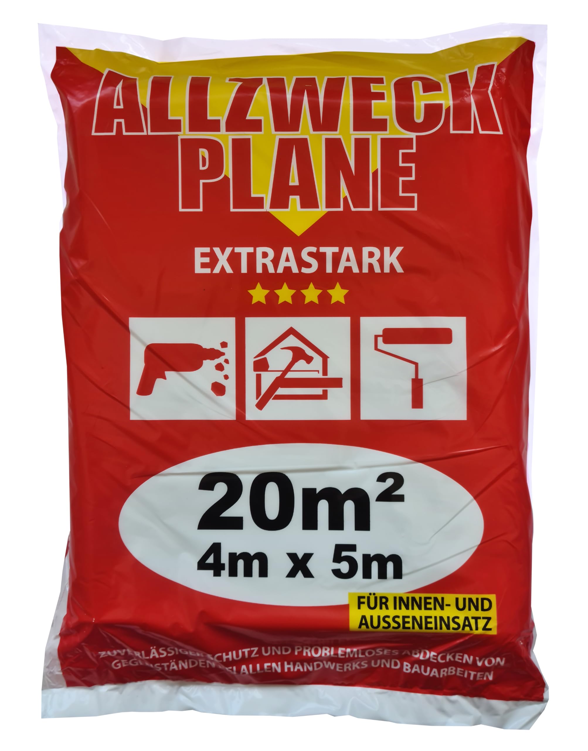 Jufol 10231 All Purpose Tarpaulin, Multi-Colour, 4 x 5 m