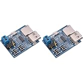 HiLetgo TF Card U Disk Play MP3 Decoder Player Module with Audio Amplifier Audio Decoding Player Module Micro USB 5V Power Supply (Pack of 2)