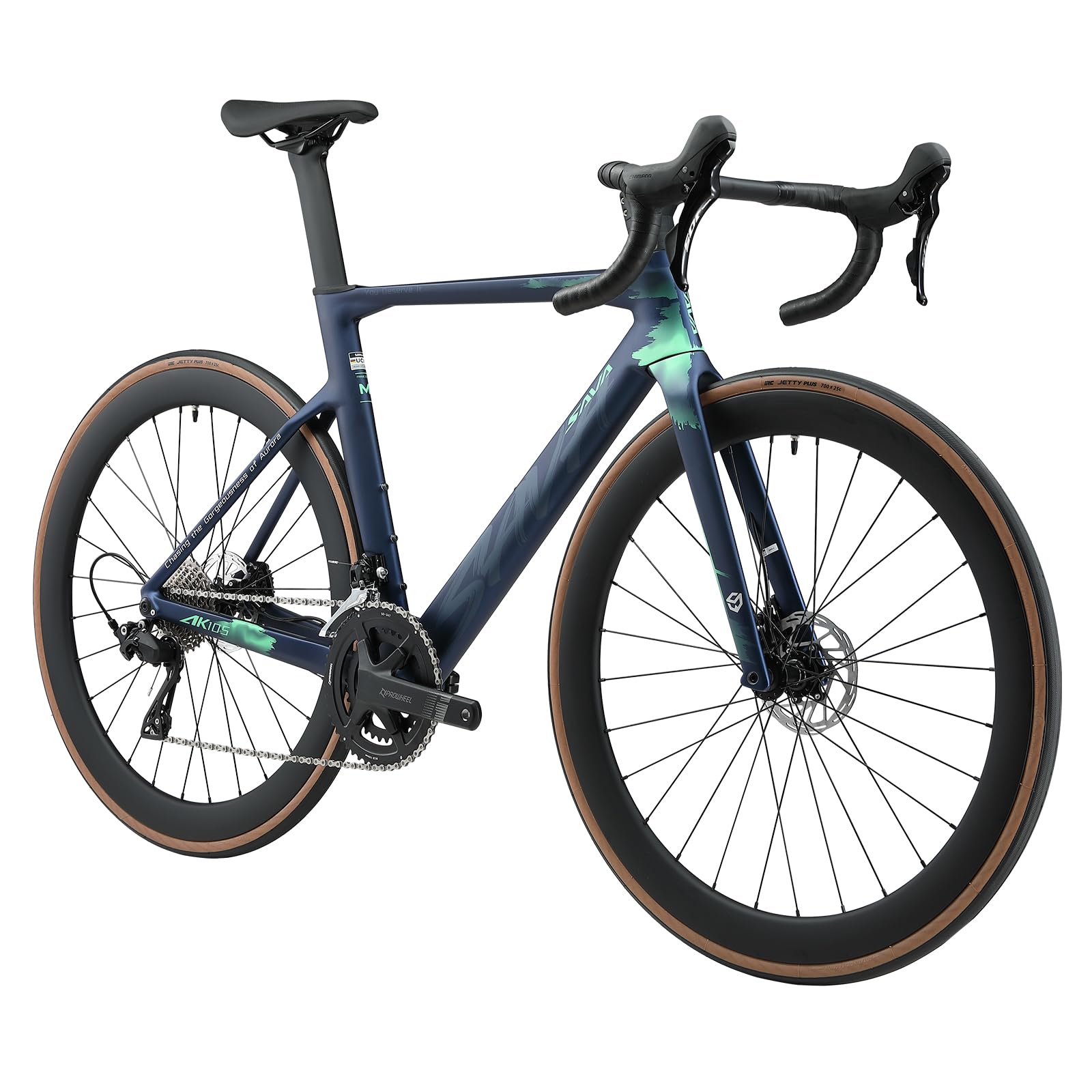 SAVADECK Carbon Fibre Road Bike, Hydraulic Oil Disc
