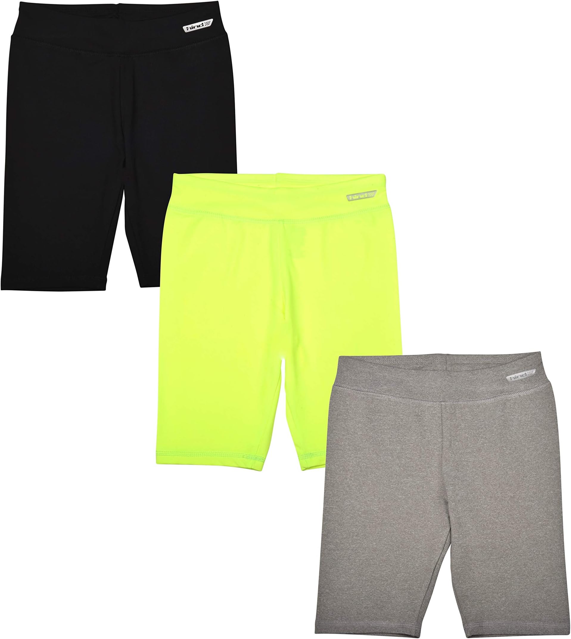 3-Pack Girls Athletic Shorts, Bike Shorts, Workout Clothes for Girls