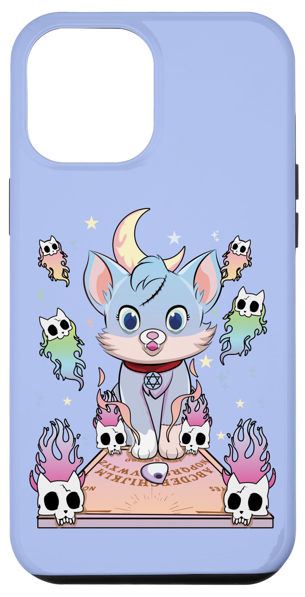 iPhone 15 Plus Ouija Cat Kawaii Occult Satanic Pastel Gothic Case