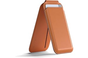 Satechi Magnetic Magsafe Wallet, Double Flap Stand Card Holder, 4 Slots with Front NFC Pass-Through, Adjustable Phone Attachm