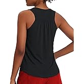 PINSPARK Workout Tank Tops for Women Racerback Loose Fit Yoga Top Sleeveless Gym Shirt Running Athletic Tanks Pack S-3XL