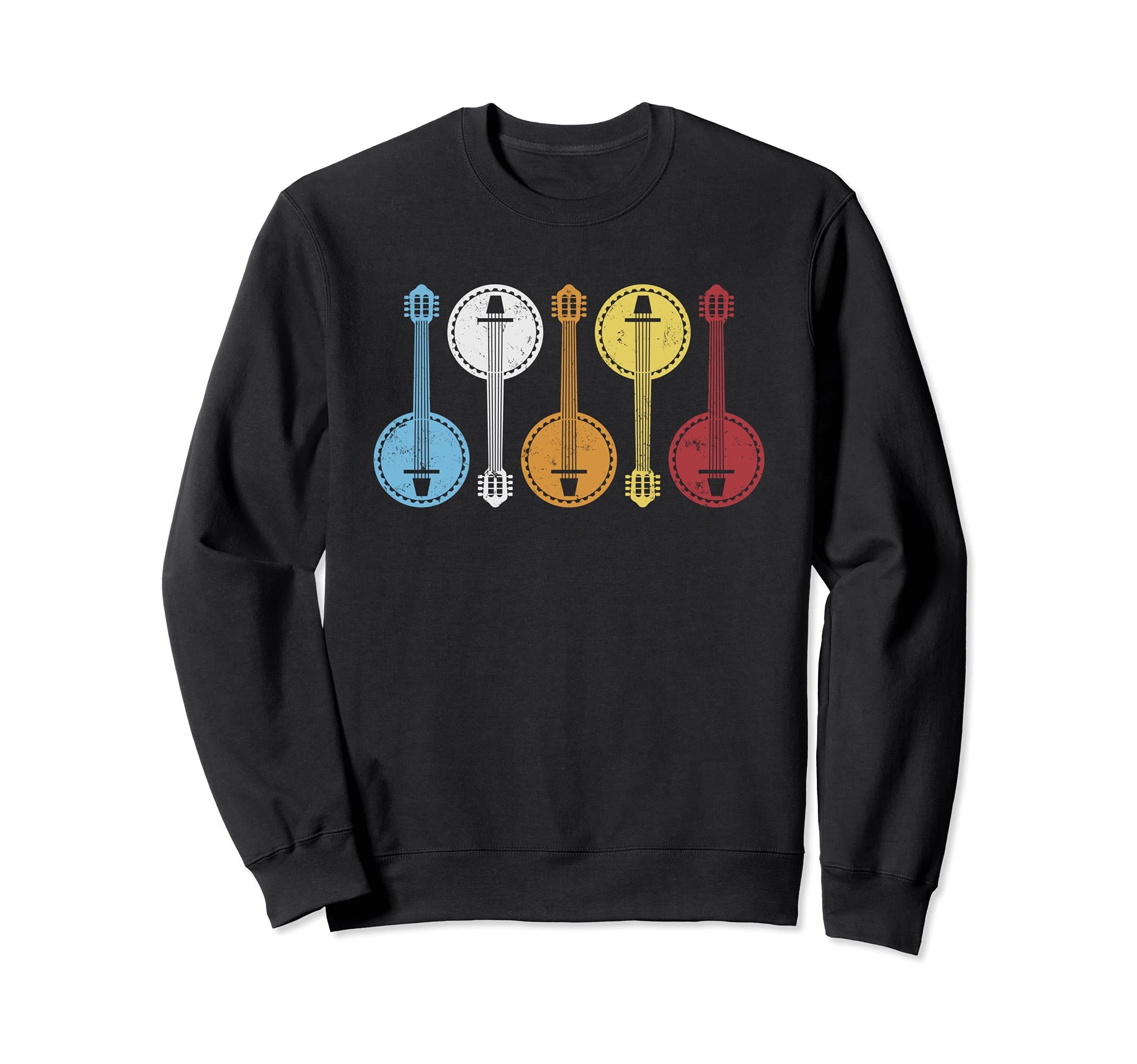 Funny Banjo Bluegrass Music Lover Banjo Guitar Sweatshirt