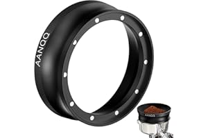 AANQQ 58mm Magnetic Dosing Funnel: Espresso Funnel for 58mm Portafilter- Lightweight Espresso Accessories Coffee Dosing Ring with 10 Powerful Magnets