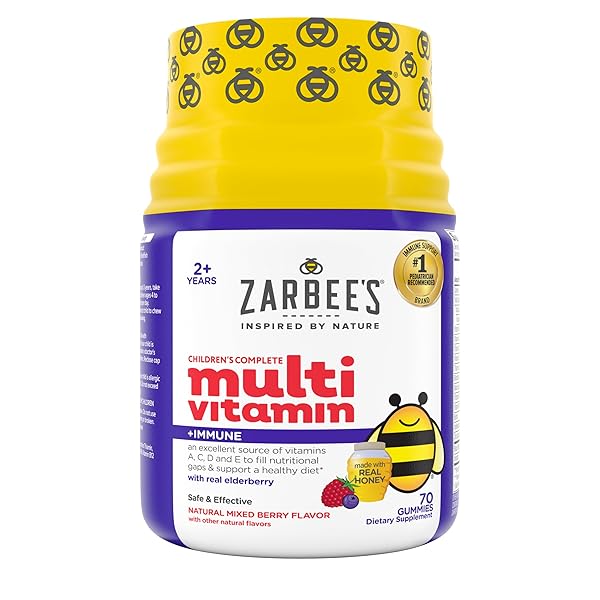 ZARBEE’S COMPLETE KIDS MULTIVITAMIN GUMMIES + IMMUNE SUPPORT,...