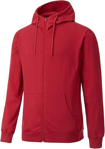 mens 100 cotton zip up hoodie