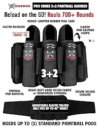 Maddog Pro 3+2 Paintball Harness Pod Pack with