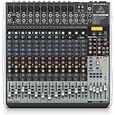 Behringer XENYX QX2442USB Premium 24-Input 4/2-Bus Mixer with XENYX Mic Preamps and Compressors, Klark Teknik Multi-FX Processor, Wireless Option and USB/Audio Interface