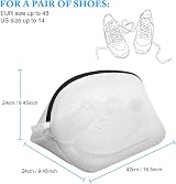 Flintronic Shoe Wash Bag 2 Pack Laundry Mesh Bags Zipper Travel Durable view 2