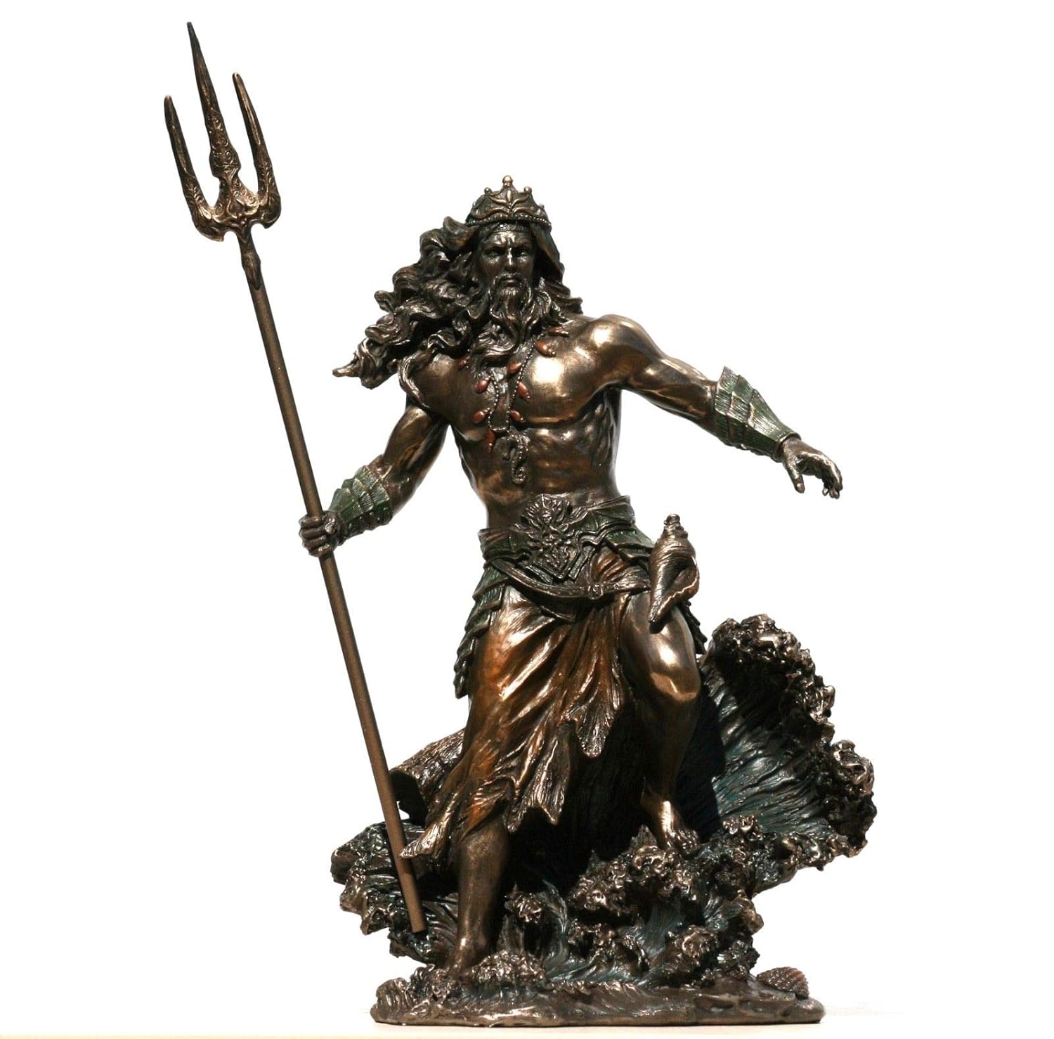 Veronese Poseidon Greek God of the Sea Neptune Figurine Statue