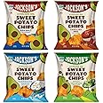 Jackson’s Sweet Potato Kettle Chips Avocado Oil Variety Pack made with Premium Oils (1 oz, Pack of 16) Sea Salt, Ranch, BBQ, and Spicy Jalapeno Flavors - Allergen-friendly, Gluten Free, Vegan