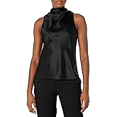 Theory Womens Satin High Cowl-Neck Top